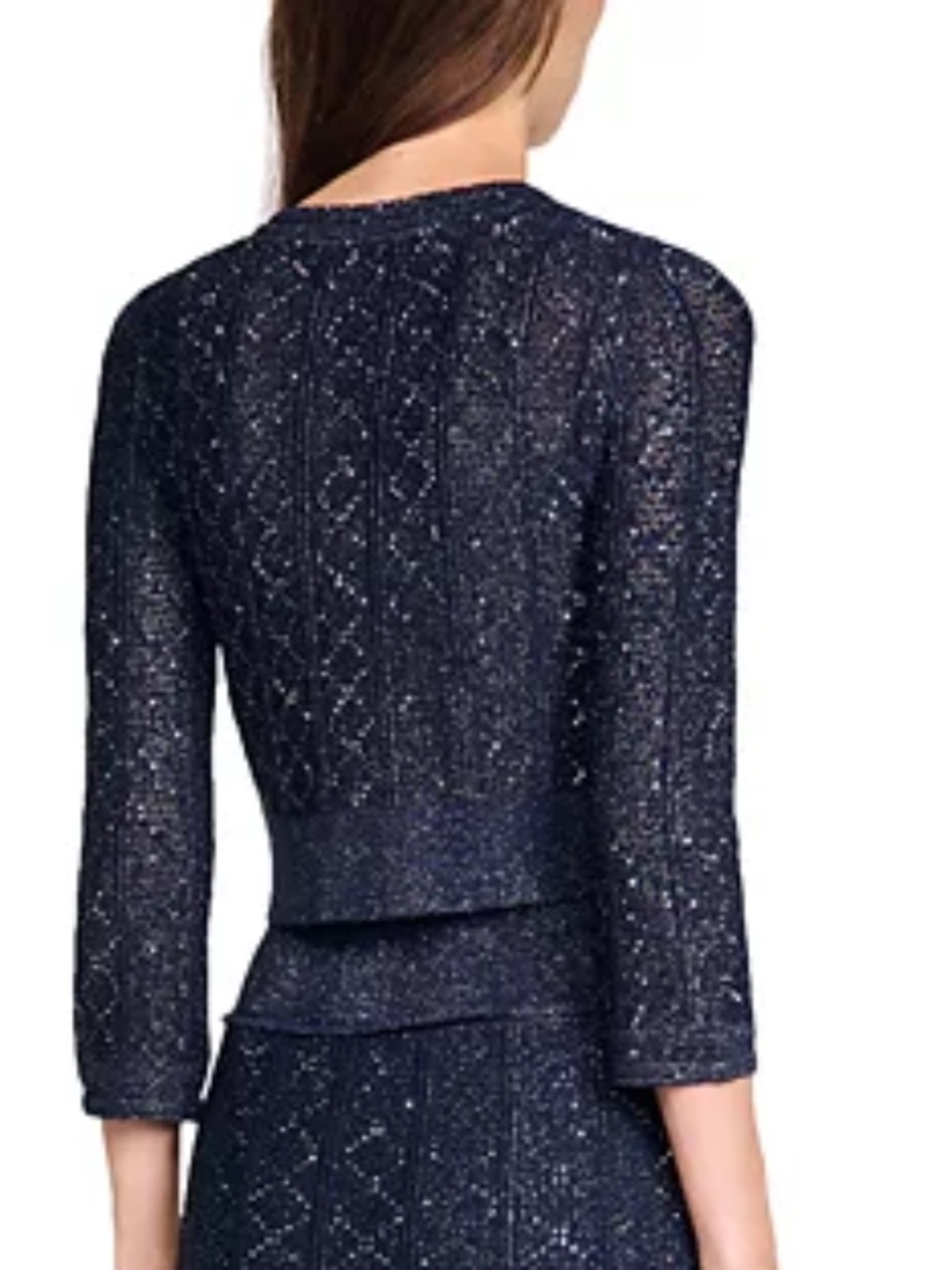 Strass Knit Cropped Cardigan - Picture 3 of 6